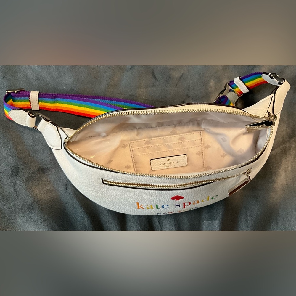 Kate Spade Pride White Leather Belt Bag - Picture 5 of 7